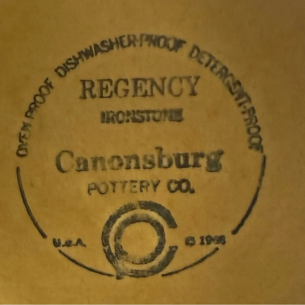 Vintage 60’s Cannonsburg Pottery Regency Pitcher 40 Oz - Picture 5 of 7